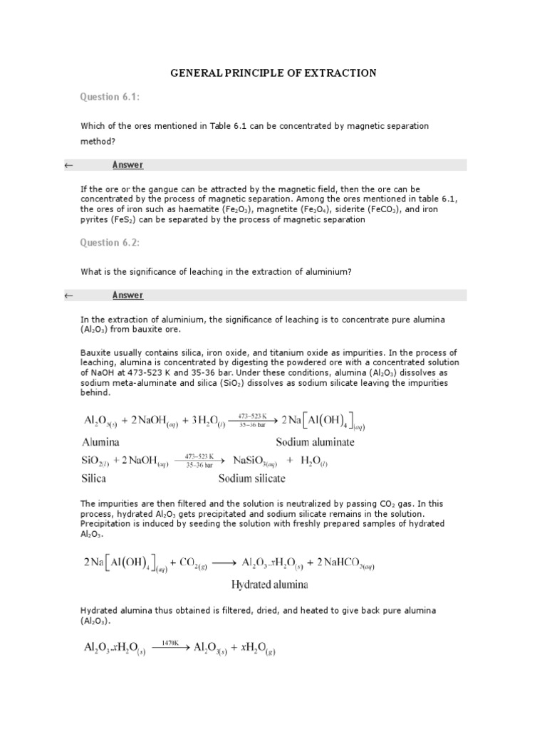 Principles of Metal Extraction Techniques | PDF | Chromatography | Redox