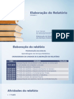 Elaboração Do Relatório Aprendizagem Serviços Hoteleiros