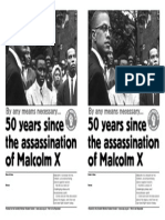 Fifty Years Since Death of Malcolm X SWSS