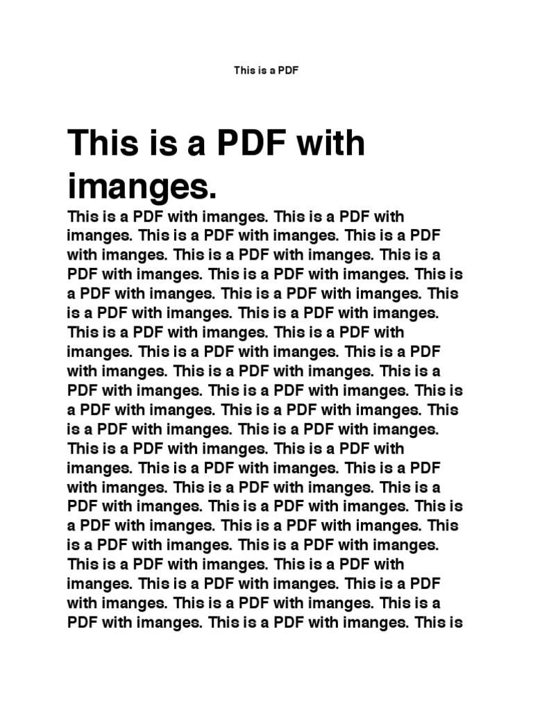 PDF Document with Images | PDF