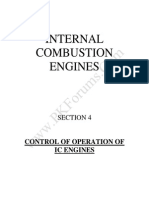 Internal Combustion Engines: Control of Operation of Ic Engines