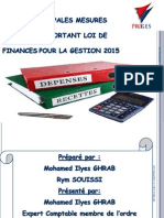 Les Principales Mesures Fiscales Portant Loi de Finances 2015