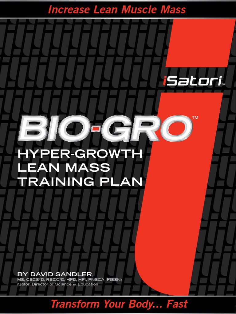 Bio-Gro HyperGrowth Lean Mass Final | PDF | Physical Exercise ...