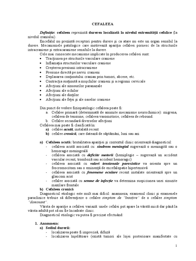 CEFALEEA | PDF