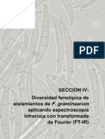 IV - Diversidad Fenotípica de Aislamientos de F. Graminearum Aplicando Espectroscopía Infrarroja Con Transformada de Fourier FTIR