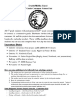 6th Grade Consumer Science Fair 2014-2015