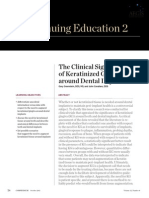 Continuing Education 2: The Clinical Significance of Keratinized Gingiva Around Dental Implants