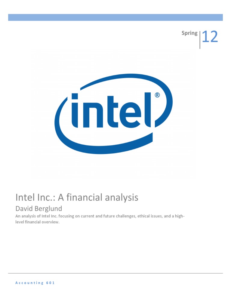 Intel Financial Analysis PDF