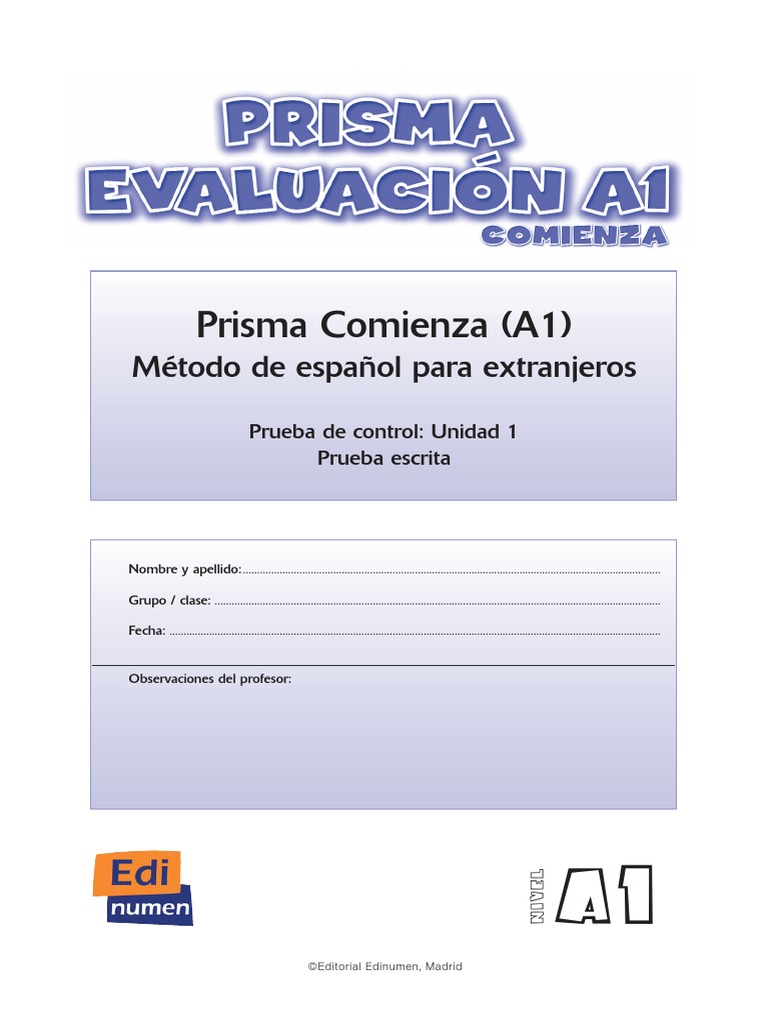 Prisma Comienza (A1) Método de español para extranjeros