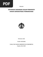 Download Reformasi Birokrasi Dalam Perspektif Hukum Administrasi Pembangunan by nandisaputra SN25243771 doc pdf