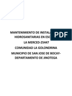 Mantenimiento de Instalaciones Hidrosanitarias en Escuela