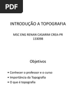 Aula Topografia Feitep Introdução e Aula 1 PDF