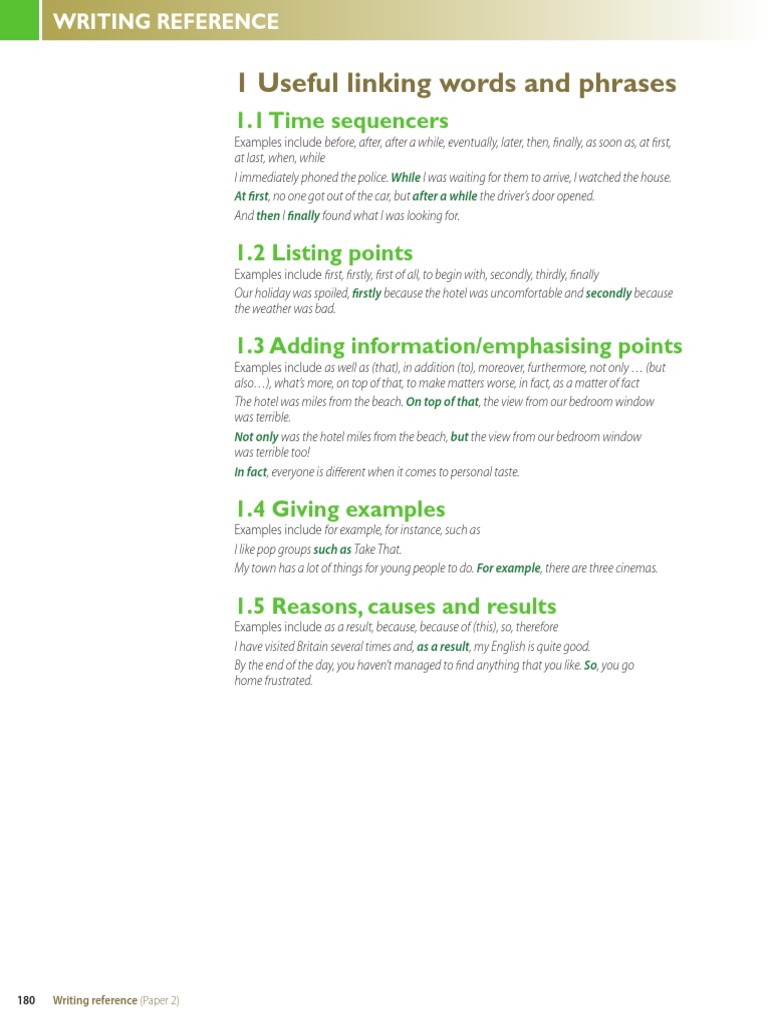 Essential Linking Words for Writing | PDF