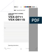 Pioneer VSX-D711 Receiver User Guide