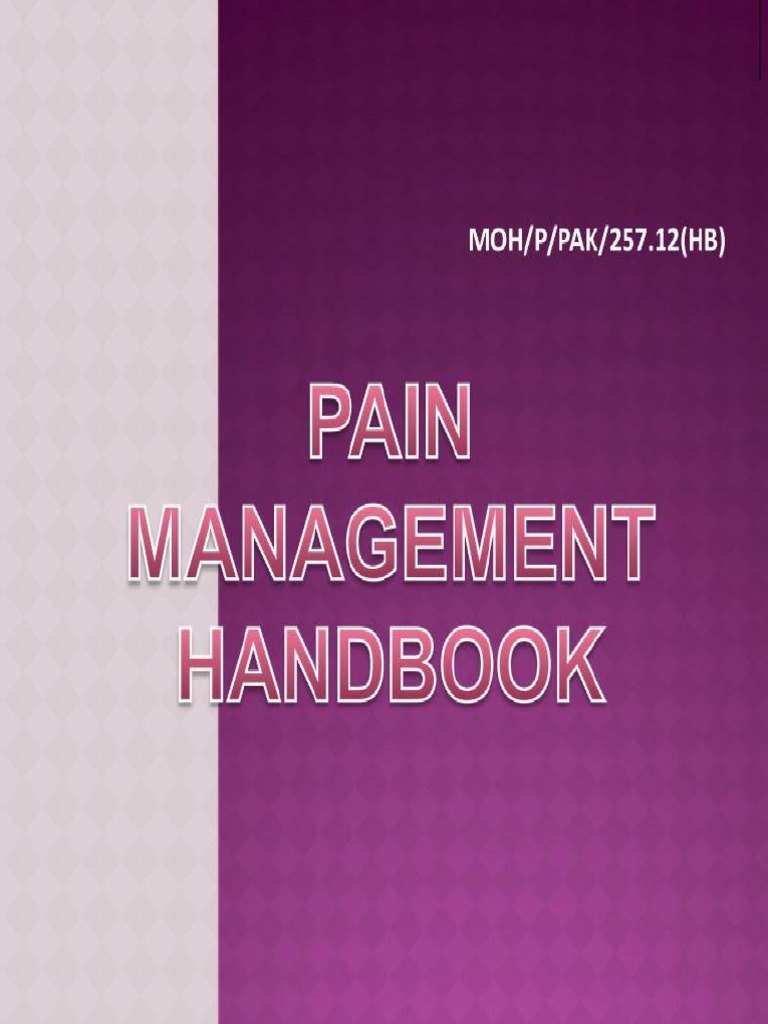 Pain Management Handbook Compile PDF Opioid Analgesic
