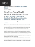 Why More States Should Establish State Defense Forces