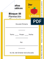 3er Grado - Bloque 3 - Desafíos Matemáticos