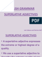 English Grammar - Superlatives - Rules and 2 Activities