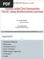 Download Human Aided Text Summarizer SAAR using Reinforcement Learning by Chandra Prakash Meena SN252472959 doc pdf