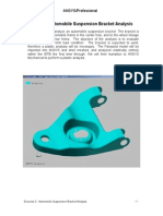 Exercise 3: Automobile Suspension Bracket Analysis: ANSYS/Professional