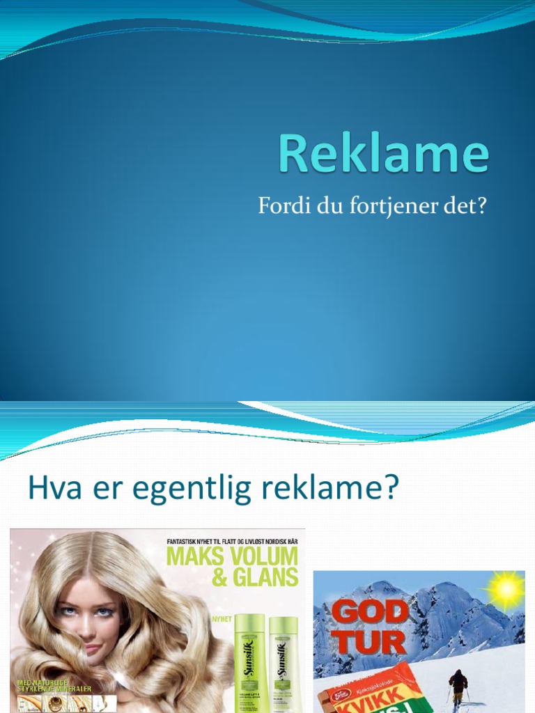 Reklame | PDF