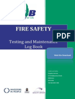 Fire Safety Testing and Maintenance Log Book