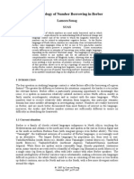 Typology of number borrowing in Berber