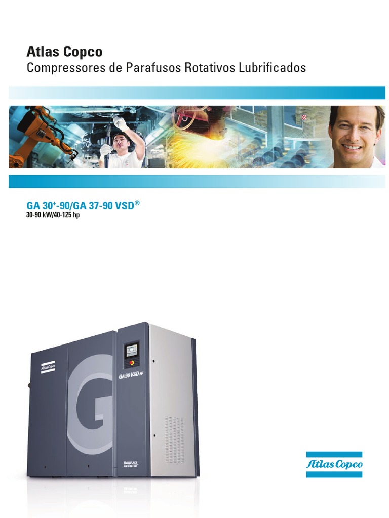 Compressores GA30+ Ao GA90 | PDF | Refrigeração | Economia