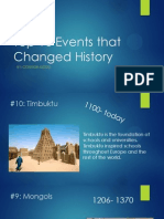 Top 10 Events That Changed History