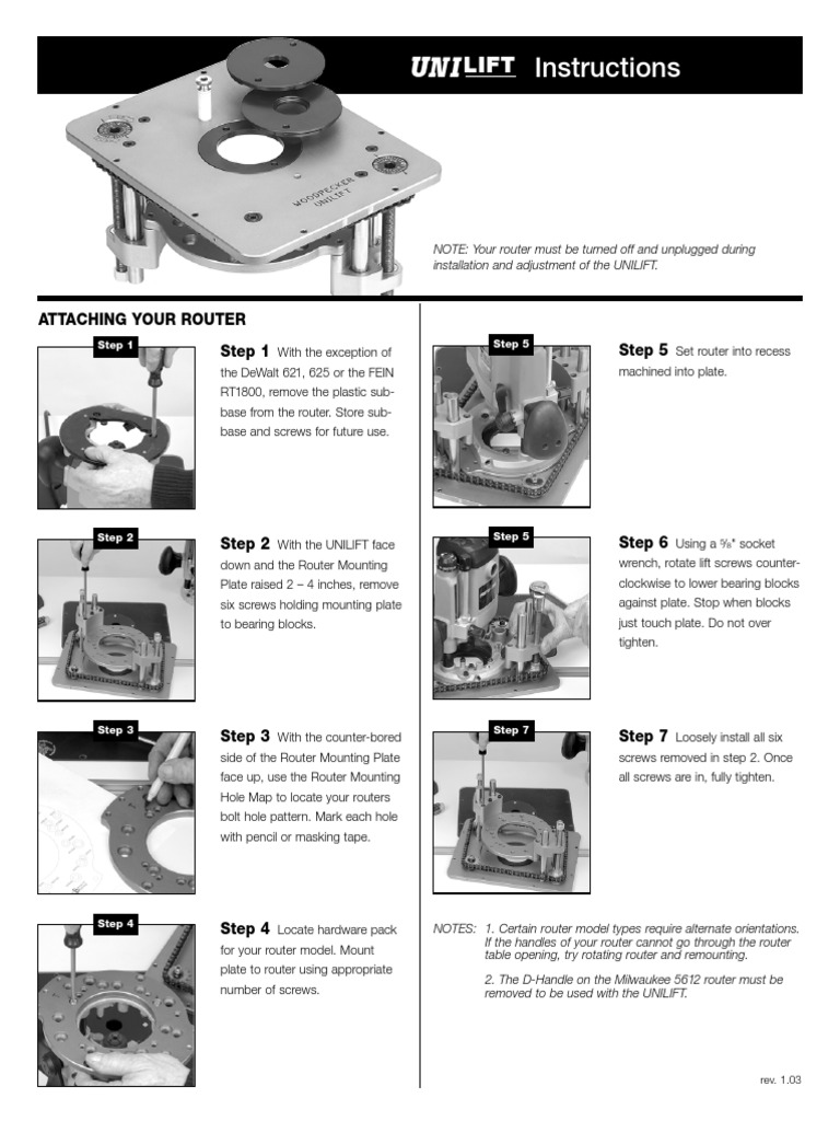 Uni Lift Instructions | Download Free PDF | Screw | Equipment