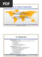 Dr Michael Poli What is Project Leadership