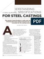 Understanding Material Specifications For Steel Castings PDF