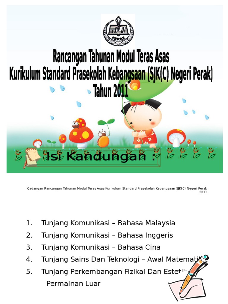 Rancangan Tahunan Modul Teras Asas KSPK Negeri Perak 2011 | PDF ...