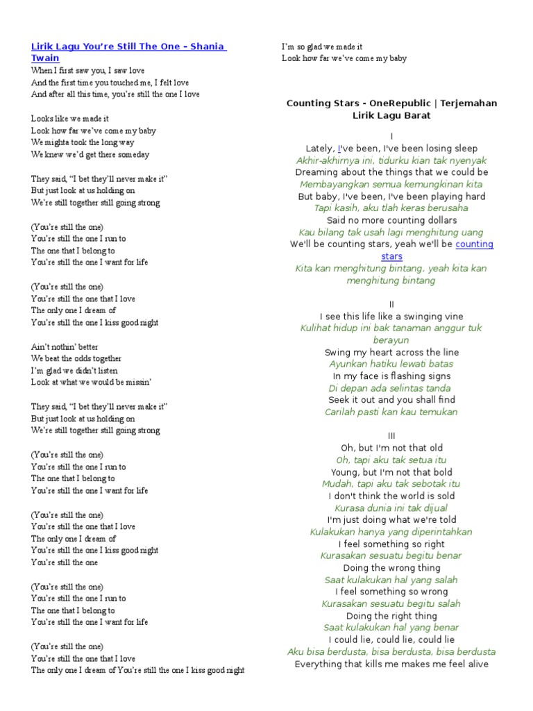 Lagu Lirik Song Structure Songs