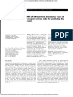 MRI of Intracerebral Hematome