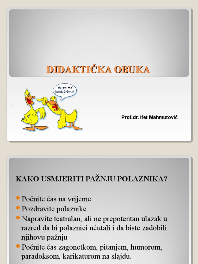 Didaktička Obuka | PDF