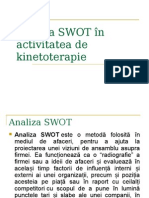 Analiza SWOT A Kinetoterapiei