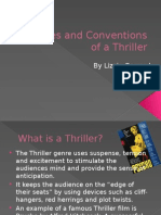Codes and Conventions of A Thriller