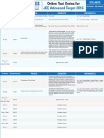 JEE Advanced Target 2016: Physics Chemistry Mathematics