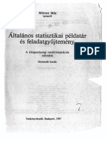 Általános Statisztikai Példatár És Feladatgyűjtemény - MóroczBéla