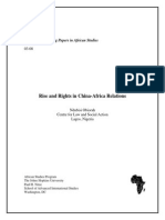 Rise and Rights in China Africa Relations