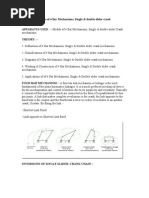 To Study Inversions of 4 Bar Mechanisms