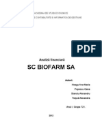 Analiza Financiara SC Biofarm SA