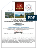 GGS Annual Conference 2015 The Georgia Gerontology Society 2015 Annual Conference