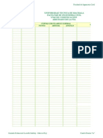 FORMATOS de Nivelacion de Vias