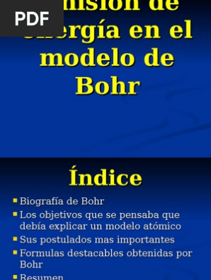 Modelo Atómico De Bohr Niels Bohr átomos