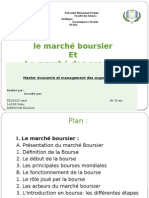 Le Marché Boursier Et Le Marcé Des Produit Dérivés
