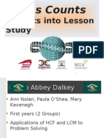 Applications of HCF and LCM To Problem Solving Loreto Abbey Dalkey