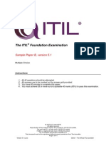 ITIL Foundation SamplePaper B v5.1 English PDF