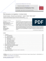 Review of Wax Formation in Oil Pipelines